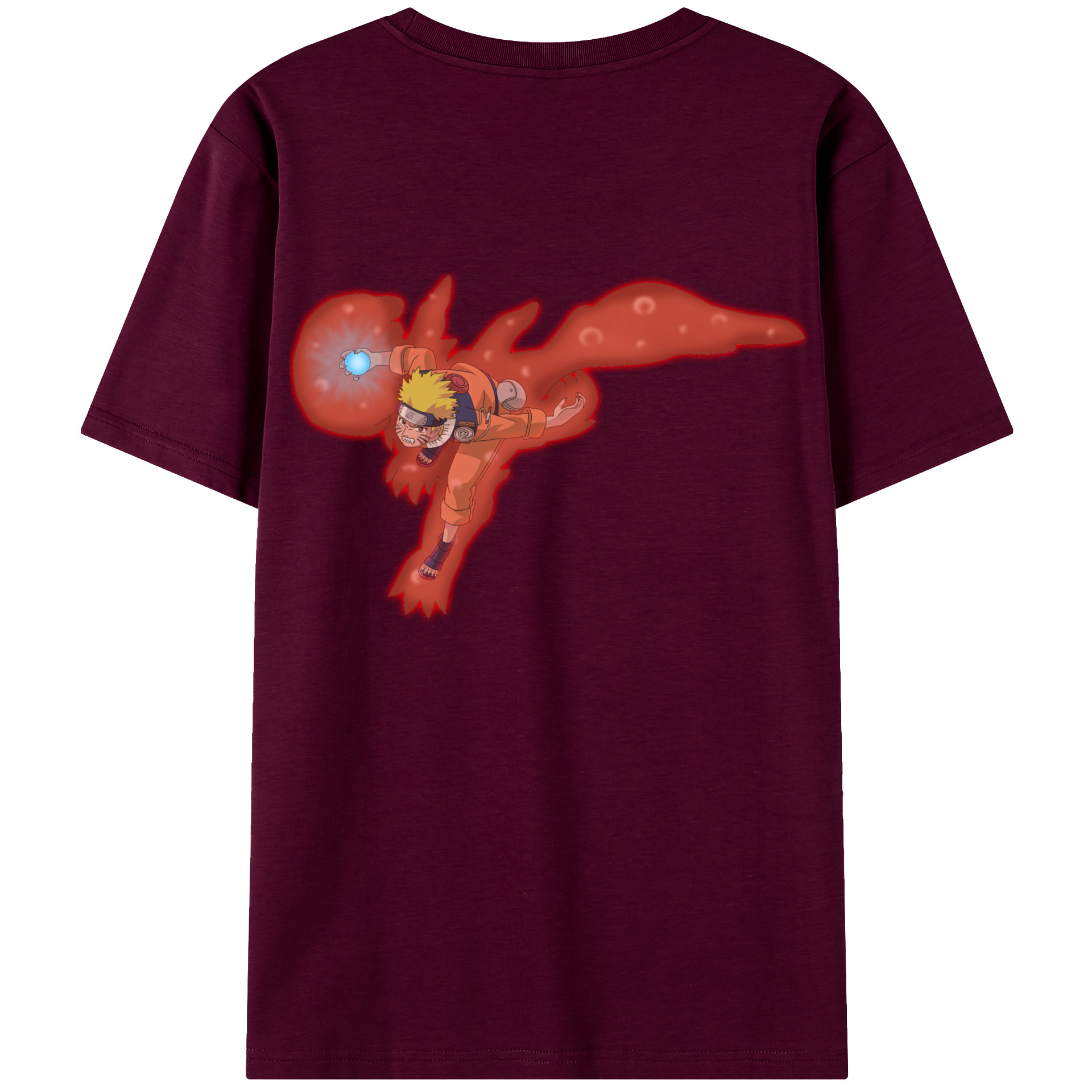 （画像用） NARUTO -ナルト- うずまき ナルト Uzumaki Naruto レディース半袖Tシャツ(バックプリント)